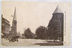 ANTIQUE POSTCARD MAIN STREET SOUTHBRIDGE MA