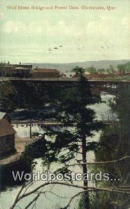 Wolf Street Bridge, Power Dam Sherbrooke, Quebec Canada 1911 