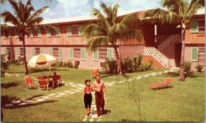 Vintage Key Wester Motel Villas Key West Florida FL Postcard