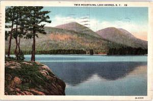 Postcard MOUNTAIN SCENE Lake George New York NY AI1565