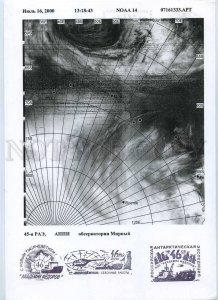 230837 Soviet Antarctic Station Mirniy MAP on page