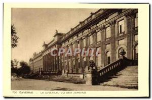 Old Postcard Saverne Le Chateau Garden Viewed