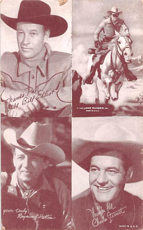 Wild Bill Elliott, Lone Ranger, Raymond Hutton, Charles Starrett Western Acto...