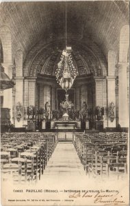 CPA PAUILLAC-Intérieur de l'Église St-Martin (28475)