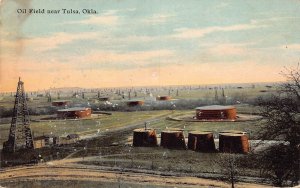 J86/ Tulsa Oklahoma Postcard c1910 Oil Field Tanks Derricks 215