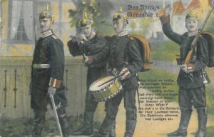 The King's Grenadiers repro postcard