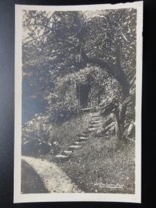 Cumbria: THE SUMMER HOUSE DOVE COTTAGE GARDEN - RP Old Postcard - Pub by Abraham