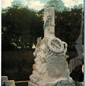 c1900s Great Yarmouth, Eng. Caister Life Boat Memorial Picture Gel Postcard A81