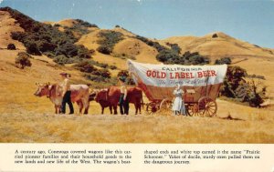 California Gold Label Beer Covered Wagon Advertising Vintage Postcard AA55750