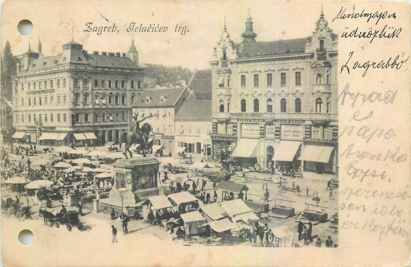 Postcard Croatia Zagreb Telacicev