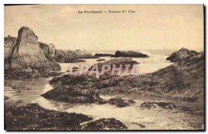 Old Postcard Pouliguen Rocks Grande Cote