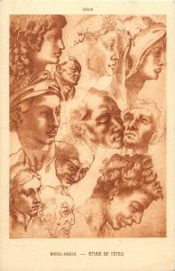 Heads study - Michelangelo