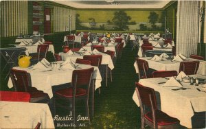 BLYTHEVILLE ARKANSAS THE RUSTIC INN RESTAURANT POSTCARD c1950s