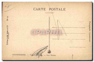 Old Postcard Kaysersberg old house