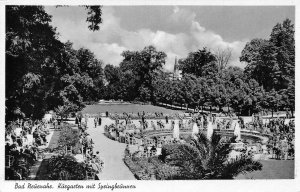 Germany Bad Neuenahr Kurgarten mit Springbrunnen Fountain vintage postcard