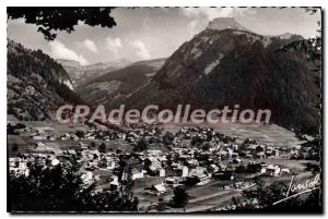 Postcard Modern MORZINE Vue Generale and La Pointe Ressachaux