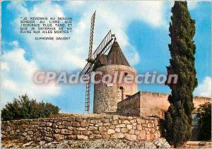 Postcard Modern Provence Moulin Alphonse Daudet Fontvieille