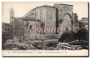 Old Postcard Saint Gilles Gard L & # 39eglise View d & # 39ensemble