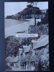 Devon BLACKPOOL SANDS c1950's RP Postcard by Overland Views