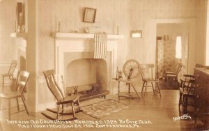 Shippensburg Pennsylvania Old Courthouse Interior Vintage Postcard AA79658