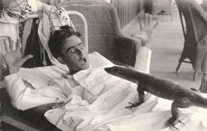 Old Photo Humorous Caption - Rude Awakening - Complication from Vasectomy