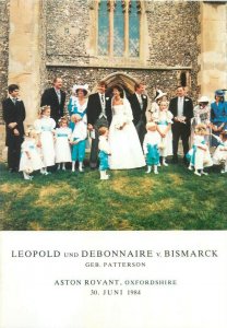 Leopold & Debonnaire v. Bismarck Aston Rovant Oxfordshire 1984 royal wedding 