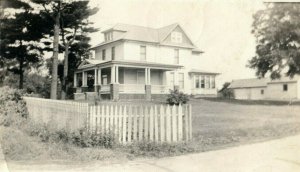 1921 Greenville Ohio Victorian Home House RPPC Photo Postcard 