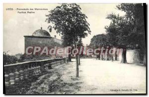 Postcard Old Uzes Promenade Des Marronniers pavilion Racine