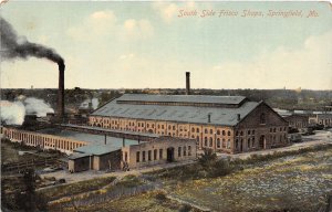 J60/ Springfield Missouri Postcard c1910 South Side Frisco Railroad Shops 184