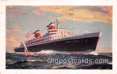New SS United States New York USA Ship 1953 Missing Stamp 