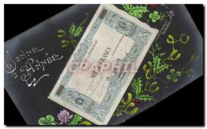 Old Postcard Ticket thousand Francs