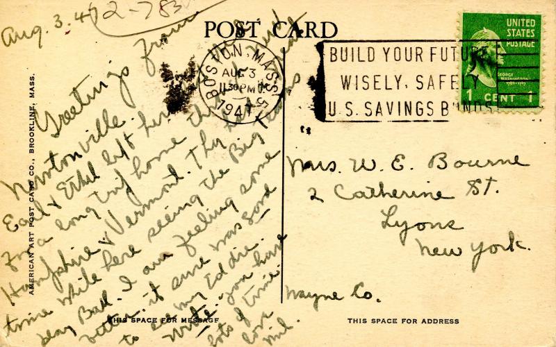 MA - Newton. War Memorial Building