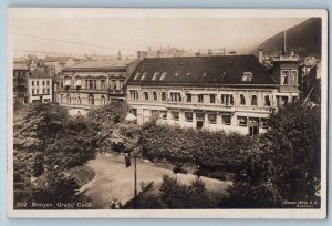 Bergen Western Norway Norway Postcard Grand Cafè c1920's Antique RPPC Photo