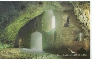 Wales Postcard - The Wogan Cavern - Pembroke Castle - Pembrokeshire - Ref ZZ4641