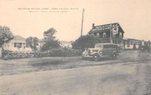 York Beach Maine Decatur Motor Camp Vintage Postcard AA79835