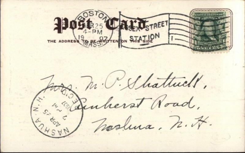 Eyeglasses Optometrist Office Williams Optical Boston MA c1910 Postcard 