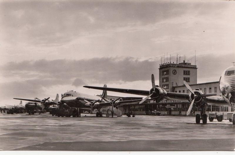 B77041 flughafen frankfurt am main airport aviation scan front/back image