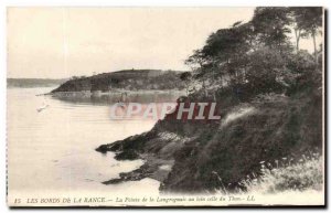 Old Postcard The Banks Of The Rance La Pointe De La Langrognais In the Far Tuna