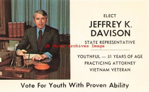 340593-Political Advertising Postcard, Jeffrey K Davison Illinois 51st District