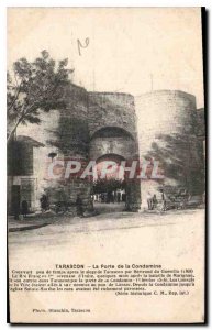 Old Postcard Tarascon Porte Condamine