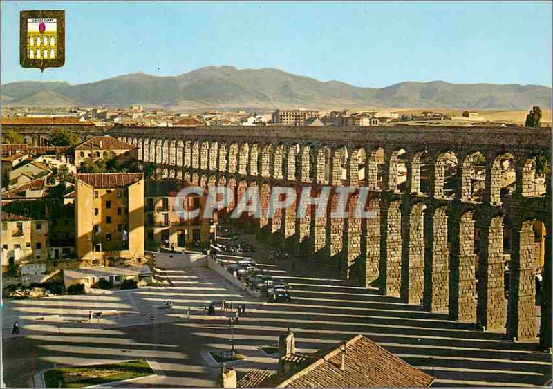 Postcard Modern Segovia Aqueduct and Beach Criental
