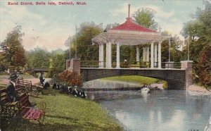 Michigan Detroit Band Stand Belle Isle 1910