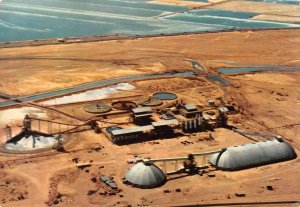 Sdom, Israel   NEW POTASH PLANT  Bird's Eye View  DEAD SEA WORKS 4X6 Postcard