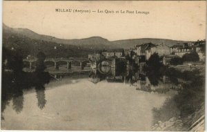 CPA MILLAU - Les quais et le pont letouge (148110)