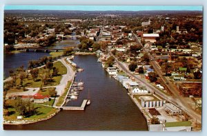 Belleville Ontario Canada Postcard An Aerial View c1950's H.R. Oakman Vintage