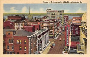 Broadway looking East to Ohio River Paducah Kentucky  