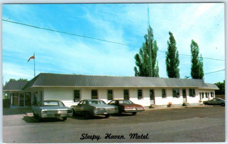 PEMBROKE, ONTARIO Canada Roadside SLEEPY HAVEN MOTEL ca 1970s Postcard