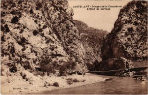 CPA Castellane Gorges de la Chaudanne Entree du barrage (922040)