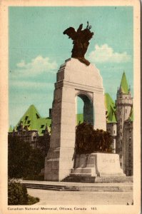 VINTAGE POSTCARD CANADIAN NATIONAL MEMORIAL OTTAWA CANADA c. 1920