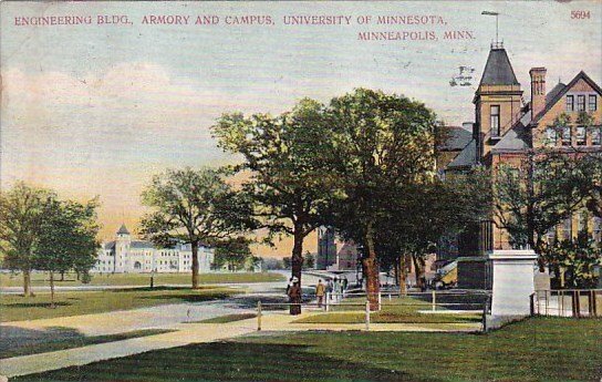 Engineering Building Armory And Campus University Of Minnesota Minneapolis Mi...